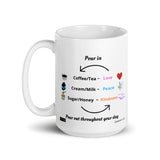 Peace, love & kindness Mug