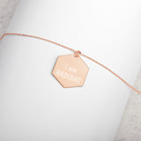 I am Radiant Hexagon Necklace