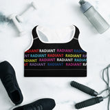 Rainbow Radiant Padded Sports Bra
