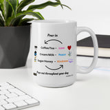 Peace, love & kindness Mug