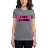 I Know My Worth short sleeve t-shirt