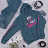 "Keep Your Morals Queen" Hoodie with "Queen" Sleeves