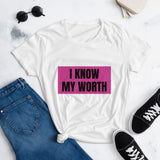 I Know My Worth short sleeve t-shirt