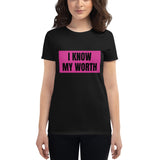 I Know My Worth short sleeve t-shirt