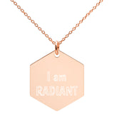I am Radiant Hexagon Necklace